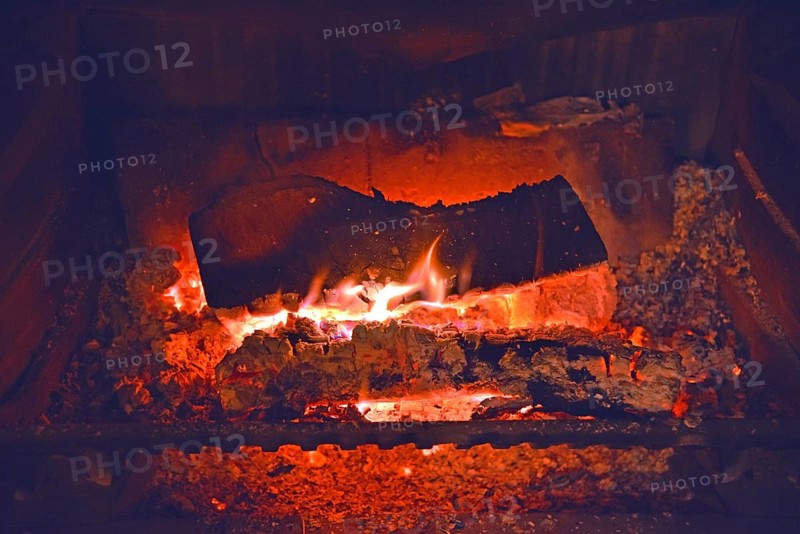 Fire, open fire, wood fire, embers, Federal Republic of Germany