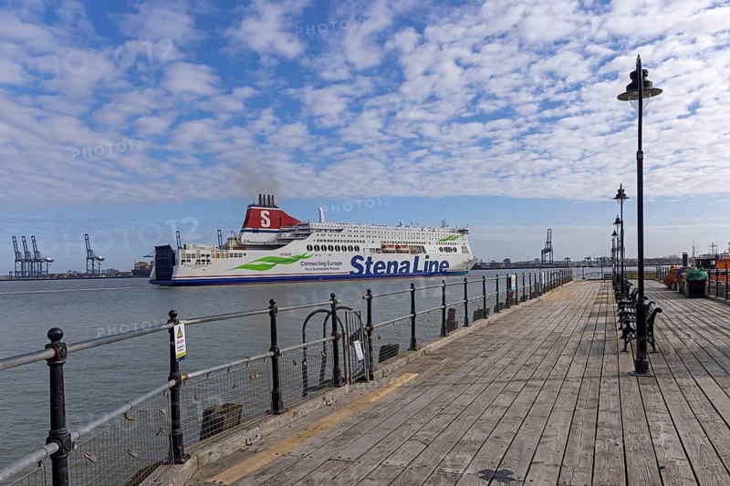 Stena Line ferry departs, Harwich, England, Great Britain