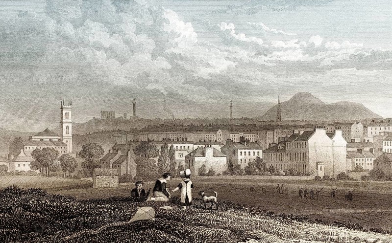 Part of the New Town, from the North West, Edinburgh, Scotland, 19th century, from Modern Athens by Th. H. Shepherd