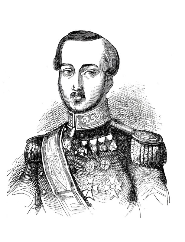 Manuel Gutiérrez de la Concha (1806–1874), also known as the Marquis of Duero, a highly decorated Spanish general and field marshal who played a key role in the Carlist Wars of the 19th century, in his official dress uniform with epaulettes, sash and several military orders of merit on his chest, illustration, reproduction of a 19th-century original. Authentic, file restored for optimal use, exact date of the original unknown, historical