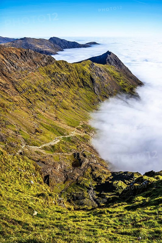 Snowdon Massif, Snowdon Range, Snowdonia, North Wales, UK