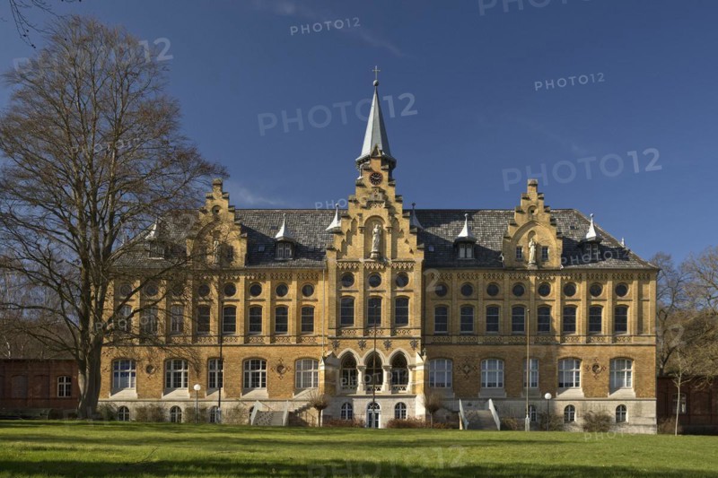Main building of St John's Abbey, Marsberg, Sauerland, North Rhine-Westphalia, Germany