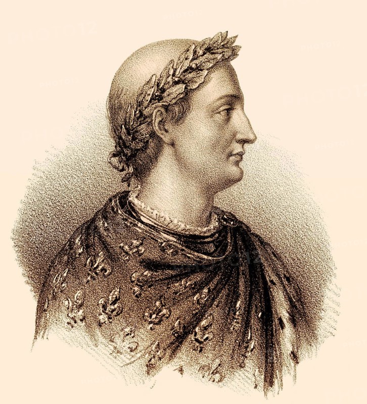 Charles the Bald, Karl II., Charles II dit le Chauve, 823-877, the King of West Francia, King of Italy and Holy Roman Emperor as Charles II