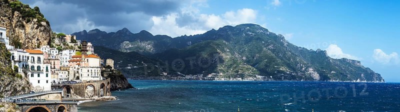 Panorama of Atrani, Amalfi Coast, Italy