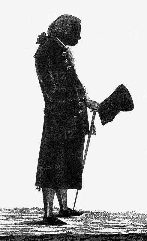 Immanuel Kant, 1724, 1804, German philosopher of the Enlightenment, Shadow tear from 1798