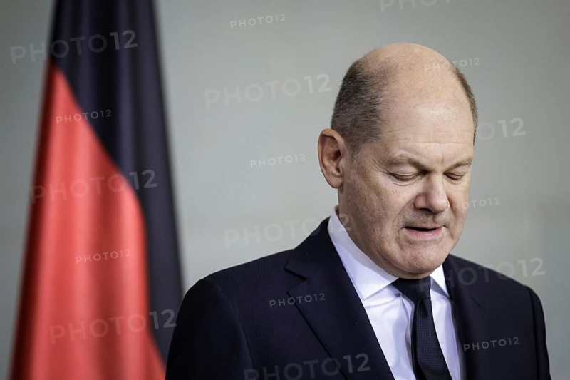 Olaf Scholz, Federal Chancellor, at the handover of the 2024 report by the Commission of Experts for Research and Innovation (EFI) . Berlin, 28 February 2024