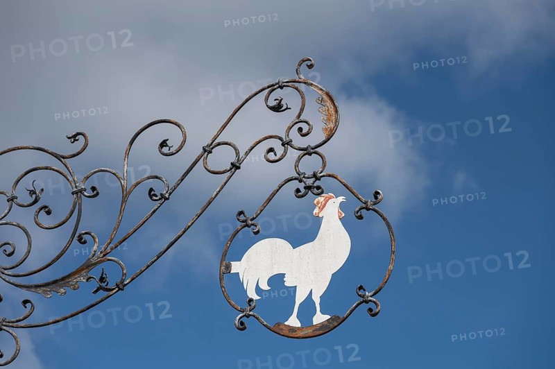 Nose sign from Gasthof cock, Wemding, Swabia, Bavaria, Germany