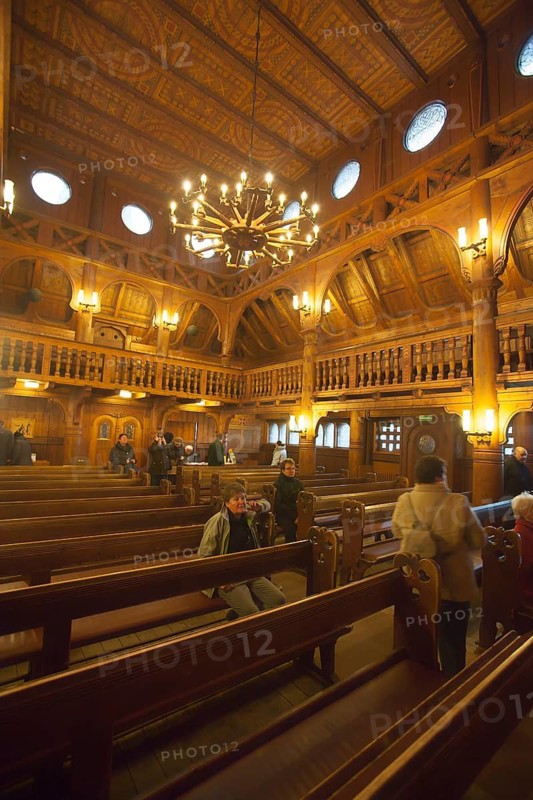 The Protestant Gustav Adolf Stave Church, Hahnenklee, Harz region, Germany, Europe, Die Gustav-Adolf-Stabkirche in Goslar-Hahnenklee, Harz, Niedersachsen, Deutschland, Europa
