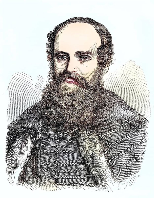 Count Lajos Batthyany de Nemetujvar, 10 February 1807 - 6 October 1849, first Prime Minister of Hungary / Lajos Batthyany von Nemetujvar, 10 February 1807 - 6 October 1849, ungarischer Magnat, Graf und Herr der Herrschaft Ikervar, Schlaining und Neuhaus sowie Erbobergespan, des Komitats Eisenburg sowie erster Ministerpräsident des Königreichs Ungarn, Historisch, historical, digital improved reproduction of an original from the 19th century / digital reproduction of an original from the 19th century