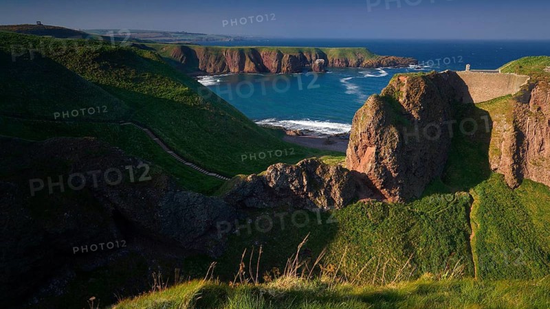 Europe, Scotland, Great Britain, England, landscape, Dunottor Castle near Stonehaven, Aberdeenshire, Stonehaven