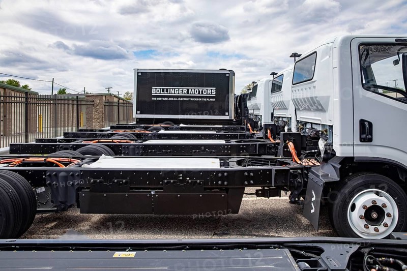 Oak Park, Michigan USA - 11 May 2026 - The remaining assets of Bollinger Motors are prepared for sale at a court-ordered auction, scheduled for May 13. Bollinger was founded in 2015, making electric trucks