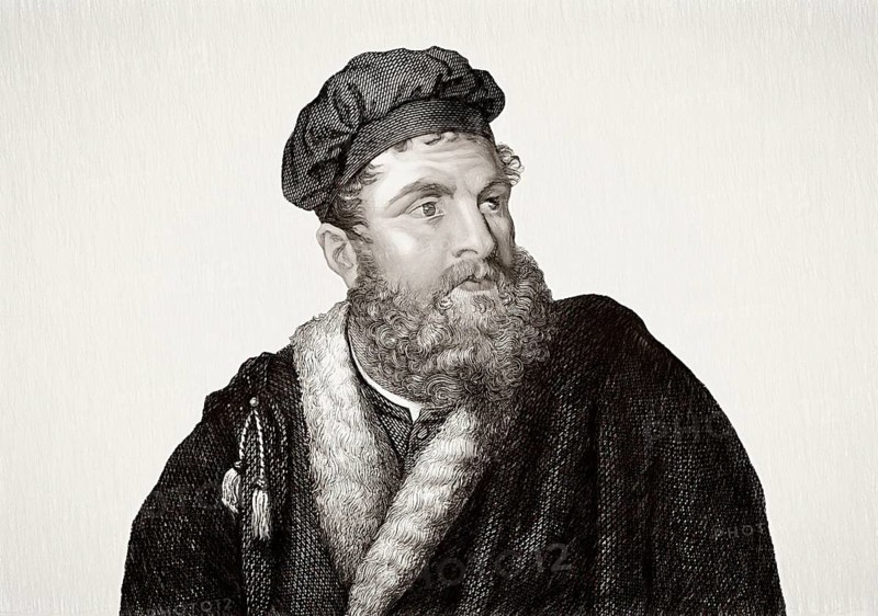 Marco Polo, c.?1254 –1324, an Italian merchant, explorer and writer, digital edited