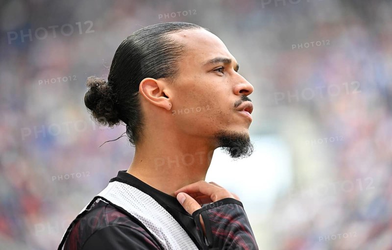 Leroy Sane FC Bayern Munich FCB (10) portrait in the substitutes' jersey, PreZero Arena, Sinsheim, Baden-Württemberg, Germany
