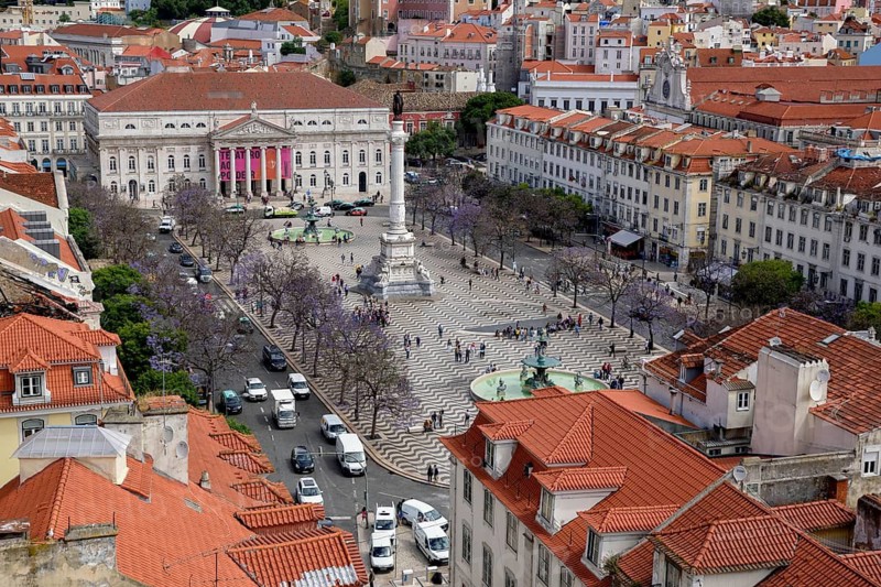 Rossio Square, Lisbon, Portugal