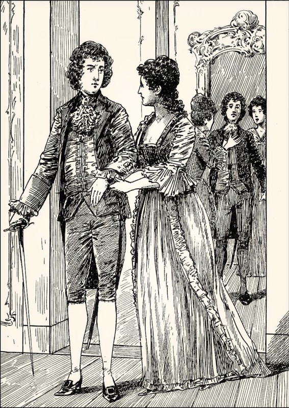 The beautiful soul and Narcissus, scene from the novel Wilhelm Meister's Apprenticeship, Wilhelm Meisters Lehrjahre, by Johann Wolfgang von Goethe