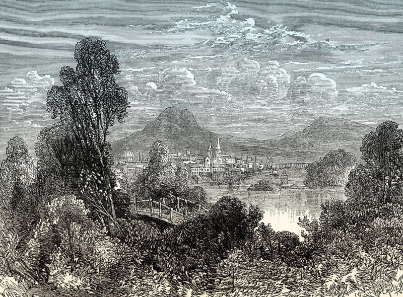 View of Long Island, U.S. state of New York, United States, 18th century