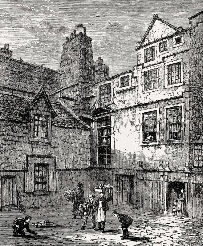 Bailie Macmorran's House, Lawnmarket, Edinburgh, Scotland, 17th century