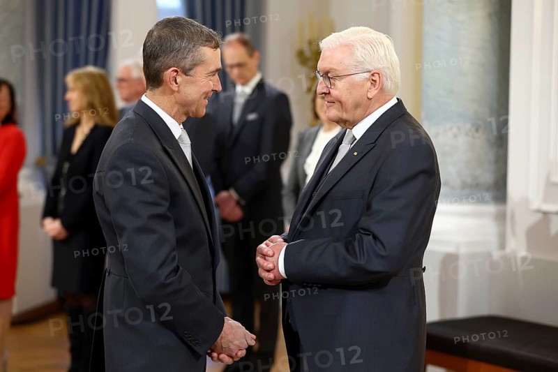 Andrew Jonathan Mitchell Great Britain is received by Frank-Walter Steinmeier (President of the Federal Republic of Germany) in front of the Federal President's New Year's Reception at Bellevue Palace, Berlin 14 January 2025