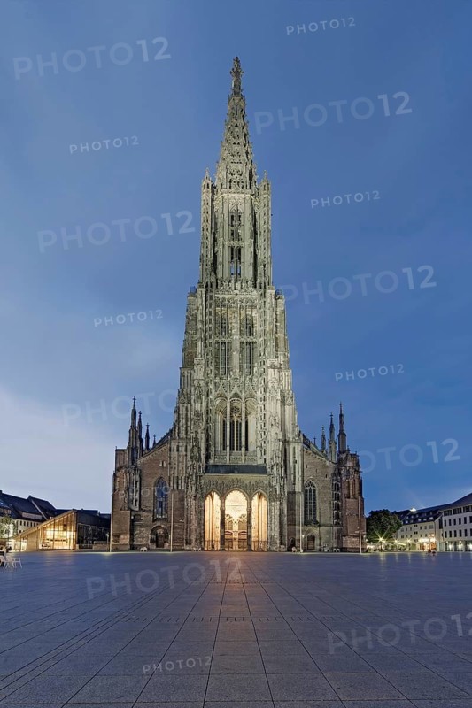 Ulm Minster illuminates Germany