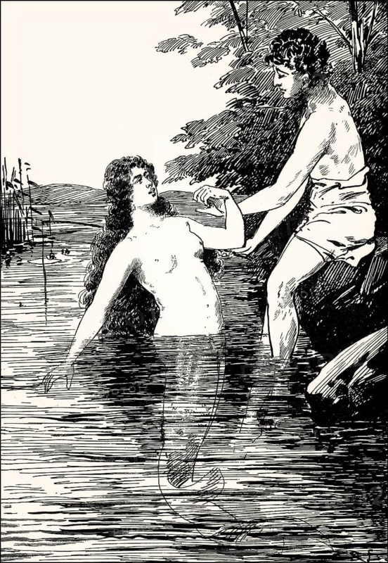 The mermaid and the Fisherman, Der Fischer, a ballad by Johann Wolfgang von Goethe