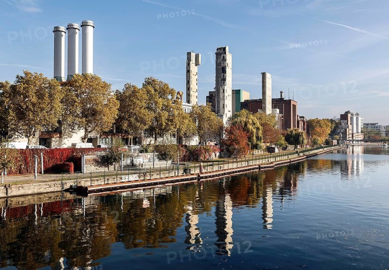 Demolition work on the Charlottenburg combined heat and power plant, to be replaced by climate-friendly technology on the banks of the Spree, Berlin, 27 October 2024, Berlin, Berlin, Germany