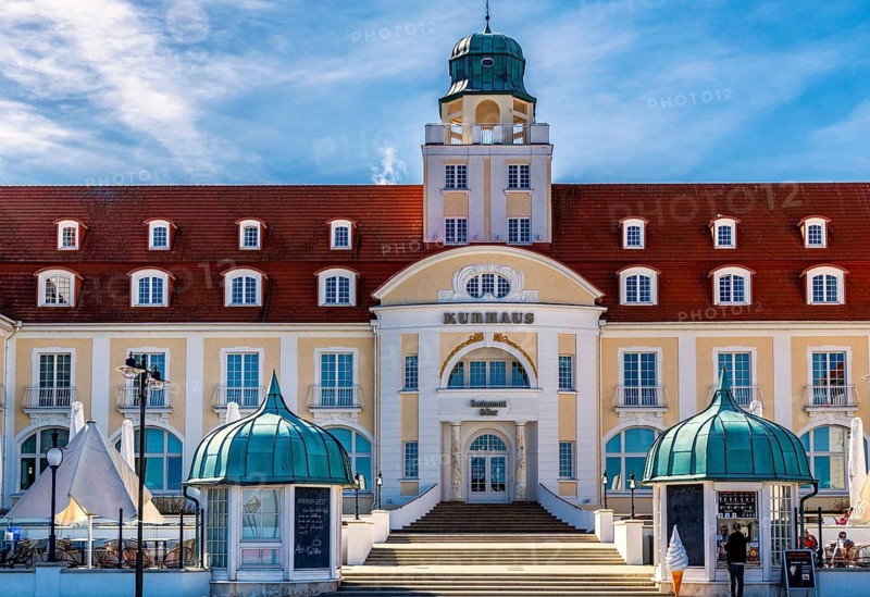 Former spa hotel Binz, Rügen, Mecklenburg-Western Pomerania, Germany