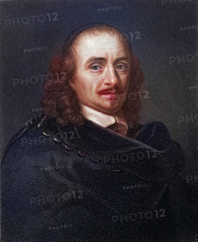 Peter Corneille, 1606-1684, French playwright From the book Gallery of Portraits, London 1833, Historic, digitally restored reproduction from a 19th century original, Record date not stated