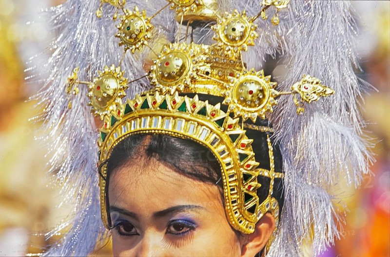 Thai girl, close-up, King Narai Reign Fair, Lopburi, Thailand, Asia