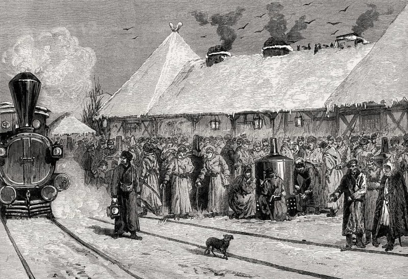 Russian invasion, railway station of Chi?inau, Republic of Moldova, Russo-Turkish War (1877–1878)