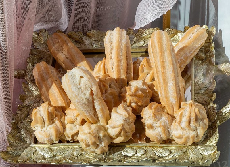 Phallus penis-shaped Bolos de São Gonçalo cakes speciality cake of Amarante, Portugal