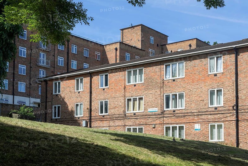 Housing on Sydenham Hill Estate, Forest Hill, London, England, UK, this is Thetford Court