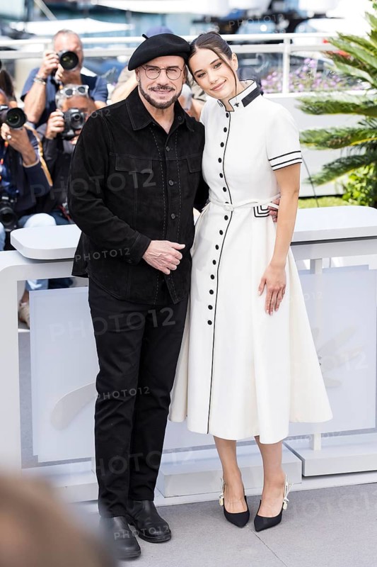 John Travolta and Ella Bleu Travolta photocall for Propeller One-Way Night Coach at the Palais des Festivals et des Congrès during the 79th Cannes International Film Festival. The 79th Cannes International Film Festival will take place from May 12 to 23, 2026