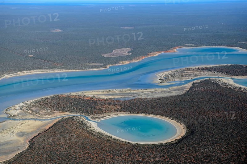 François Péron National Park, aerial view, near Denham, Shire of Shark Bay, State of Western Australia, Australia