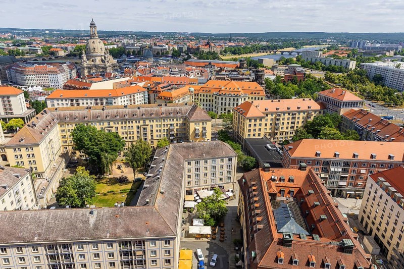 From 1 July to 30 September 2025, the tower's viewing platform on the 11th floor will be open for guided visitor groups of up to five people.Gewandhaus, Landhaus, Church of Our Lady, Dresden, Saxony, Germany