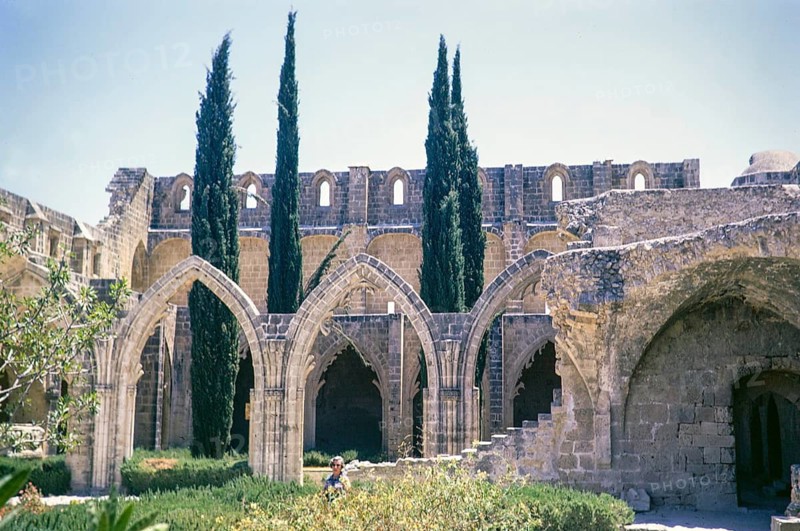 Bellapais Abbey monastery ruins, Bellapais, Kyrenia or Girne, Northern Cyprus, Cyprus, Europe 1973