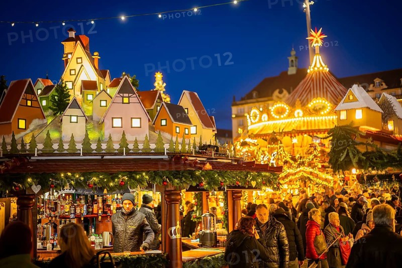 Dresden's Striezel Market has been held mostly on the Altmarkt since 1434 during Advent and attracts an average of around two million visitors a year. It is the oldest Christmas market in Germany, confirmed by a certificate, Dresden, Saxony, Germany
