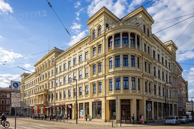 Görlitz old town splendid Wilhelminian style house on Postplatz, Görlitz, Saxony, Germany