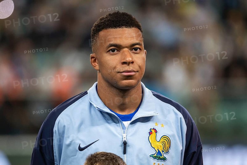 WROCLAW, POLAND - SEPTEMBER 5, 2025: Qualifications for FIFA 2026. Football match Ukraine vs France 0:2. Portait of Mbappe Kylian