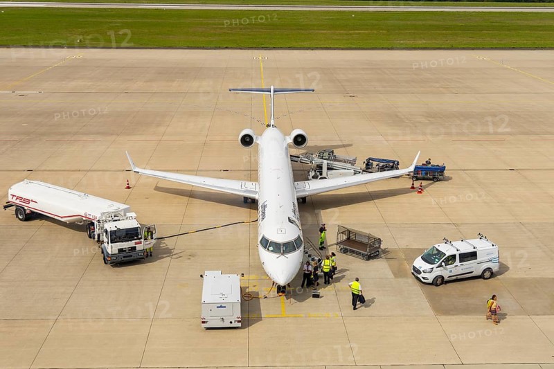 Dresden Airport, known as Dresden International since 2008, is an international commercial airport. It is located in the Klotzsche district in the north of the city of Dresden. Passenger aircraft at the check-in gate, Dresden, Saxony, Germany