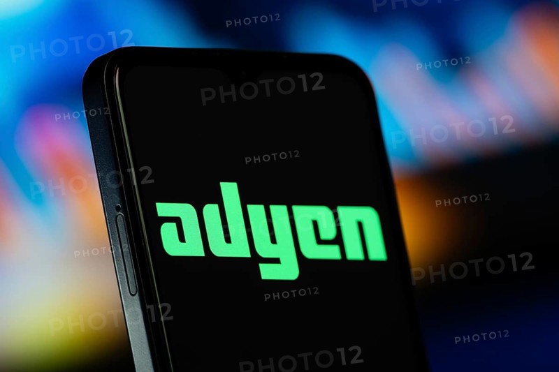 Dhaka, Bangladesh- 10 June 2026: Adyen logo is seen on a smartphone
