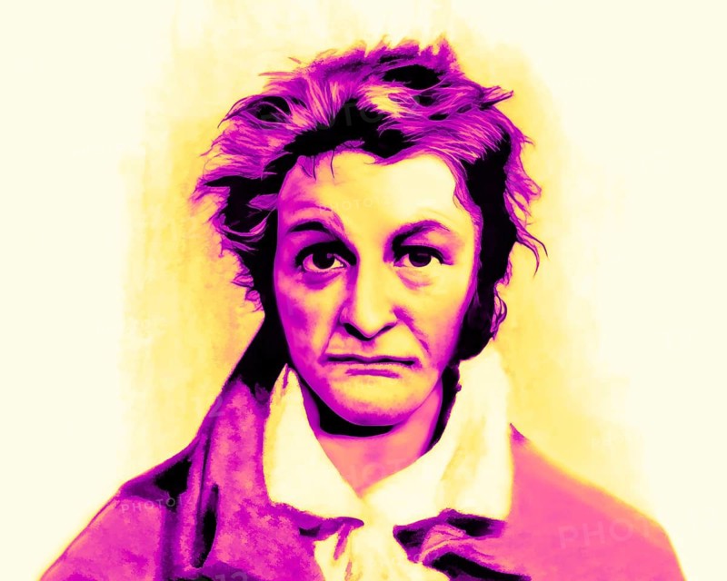 Ernst Theodor Amadeus Hoffmann, or E. T. A. Hoffmann, 1776 - 1822, German Romantic author of fantasy and horror, jurist, composer, music critic, and caricaturist, digitally edited