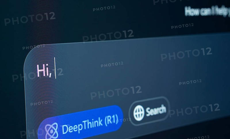Deepseek on the laptop screen