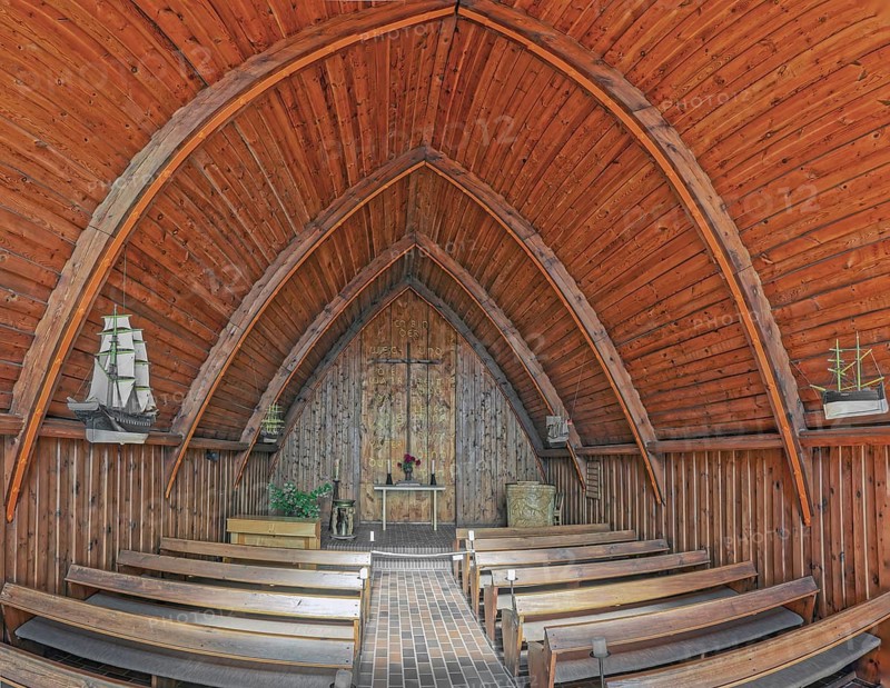 Schifferkirche Innen Ahrenshoop Baltic Sea Germany
