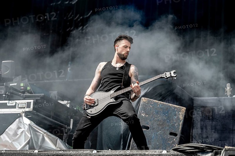 Lonny Eagleton, bass player of Black Veil Brides live at Rock im Park on Zeppelin Field in Nuremberg on 06.06.2026