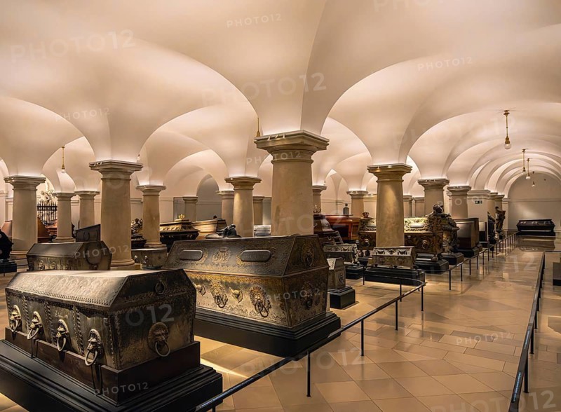 The crypt of the Hohenzollern in Berlin Cathedral, one of the most important princely burial sites in Europe, Oberpfarr- und Domkirche in Berlin, Germany