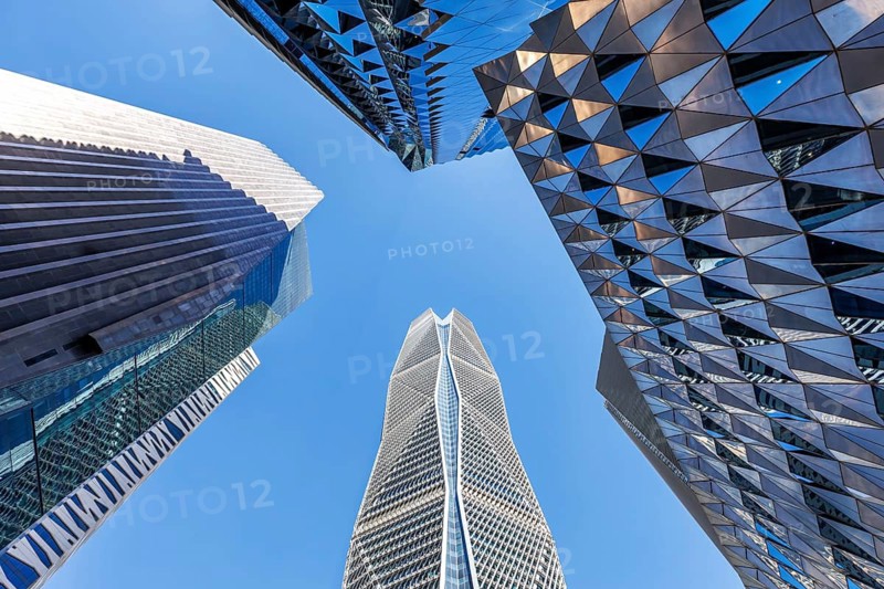 Riyadh Skyline KAFD King Abdullah Financial District Skyscrapers in Riyadh, Saudi Arabia