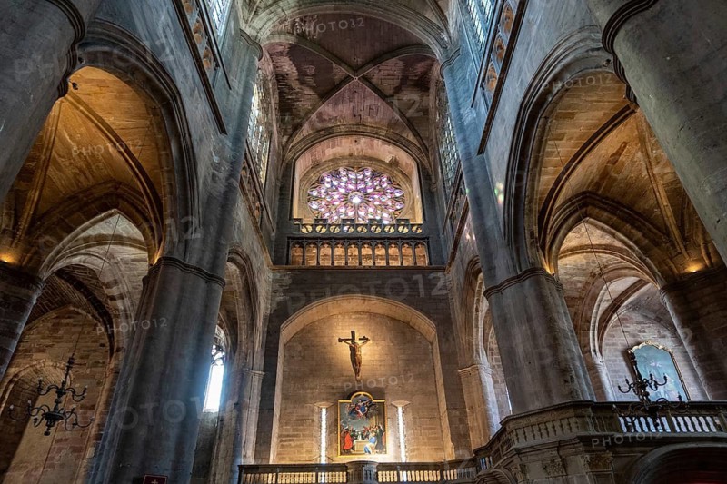 Rodez. Gothic Notre-Dame Cathedral. Aveyron. Occitanie. France