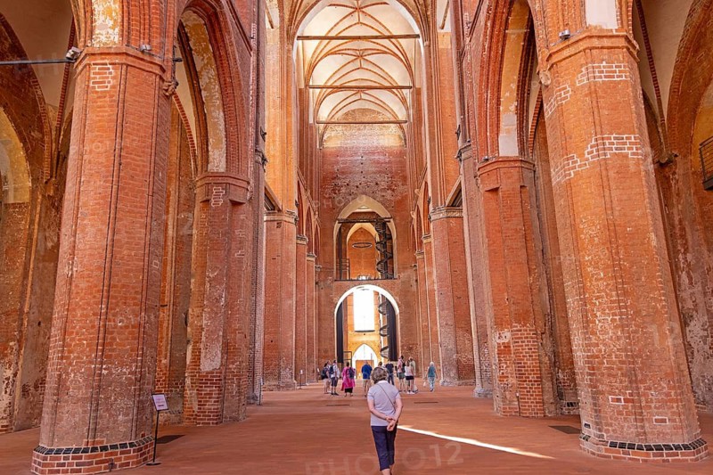 Interior view, St. George Church, Wismar, Mecklenburg-Western Pomerania, Germany