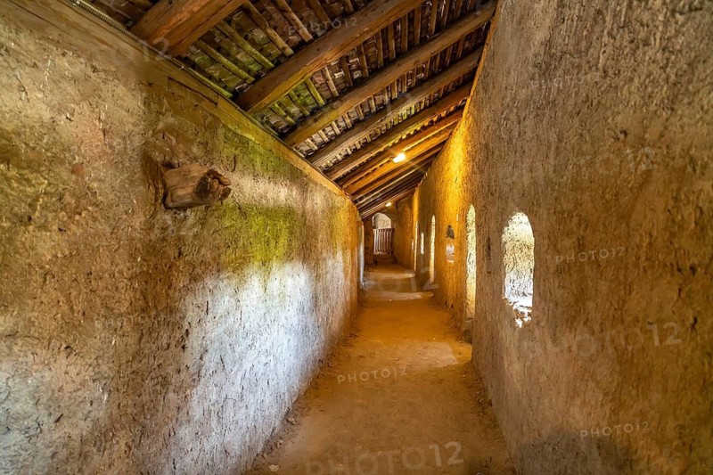 Covered, fortified church in Harman or Honigberg, Transylvania, Romania