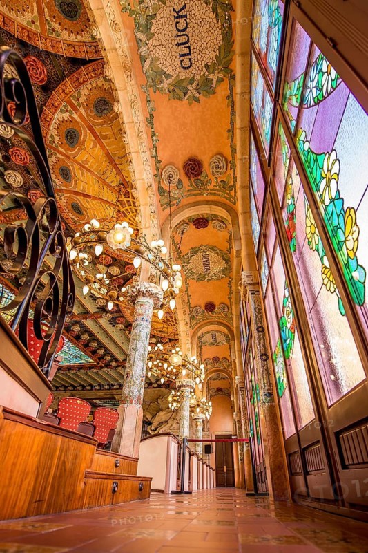 The Palau de la Música Catalana (Palace of Catalan Music) concert hall, old town, Barcelona, Spain